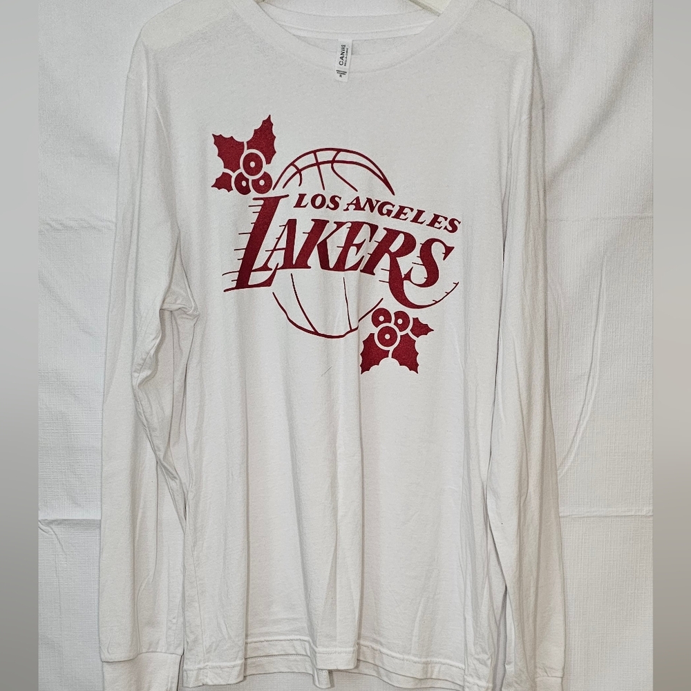 Lakers Long Sleeve Holiday Tee NEW
